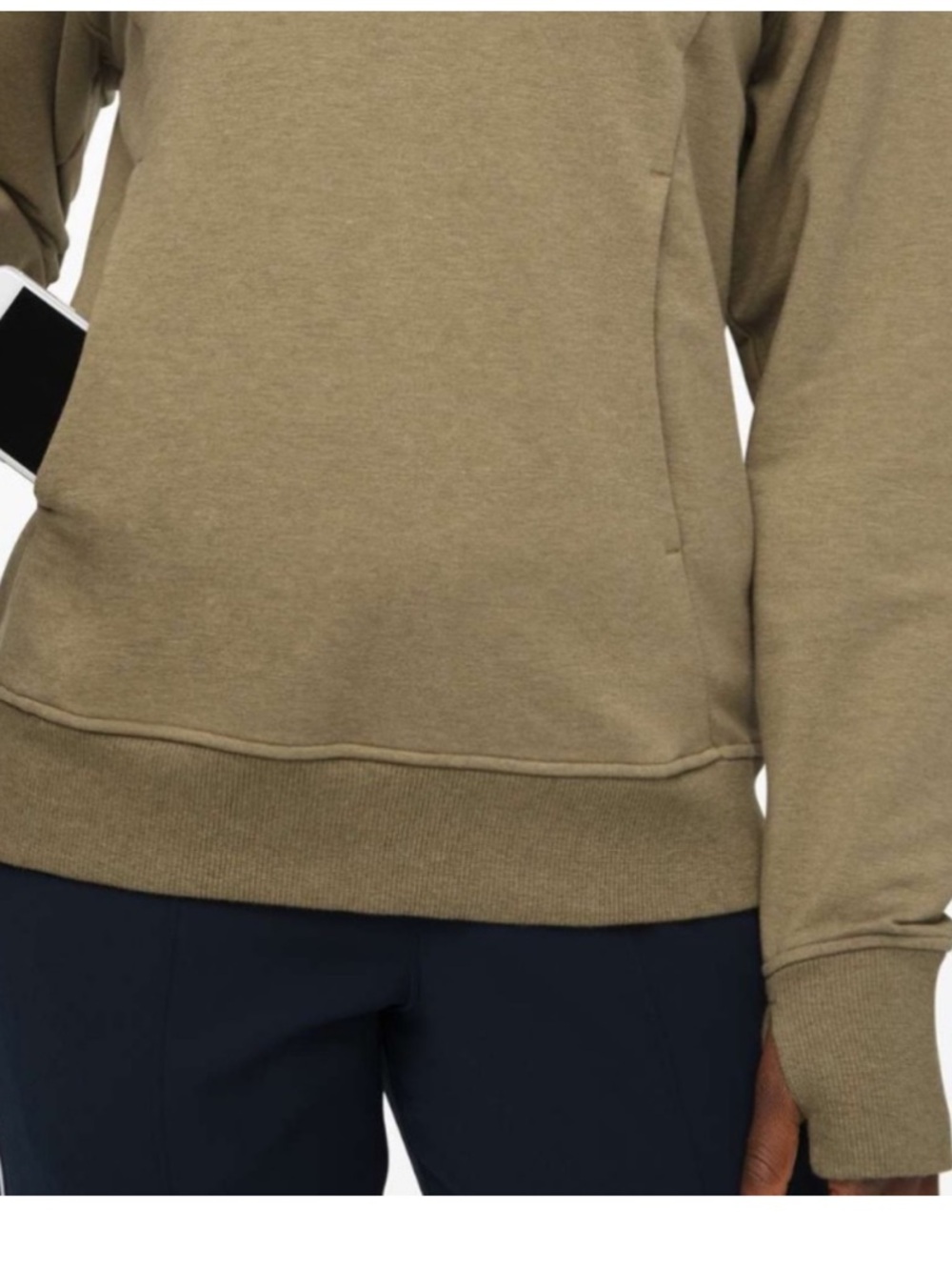 Lululemon • Scuba Pullover hoodie sweatshirt Heathered Grape Leaf cotton terry 4 - Picture 3 of 10